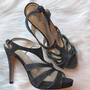 Caparros gray woman’s fancy high heel
